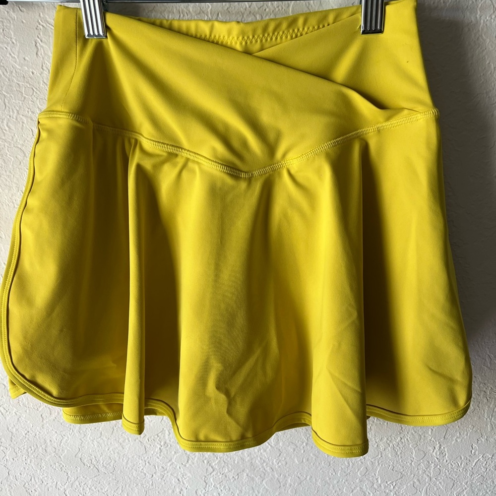 Bright Yellow Skater Skirt